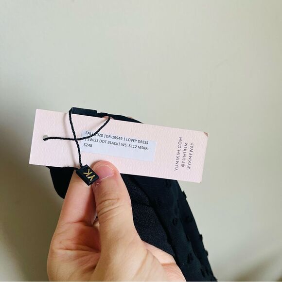 NEW Yumi Kim Black Swiss Dot Lovey Layered Ruffled Skirt Dress S - Picture 13 of 14